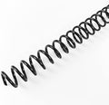 Binditek 50 Pack Plastic Spiral Binding Coils, 10mm(3/8"), 75 Sheet Capacity, 4:1 Pitch, Black, 48Loops, for Letter Size, for Students and Coworkers by Binditek