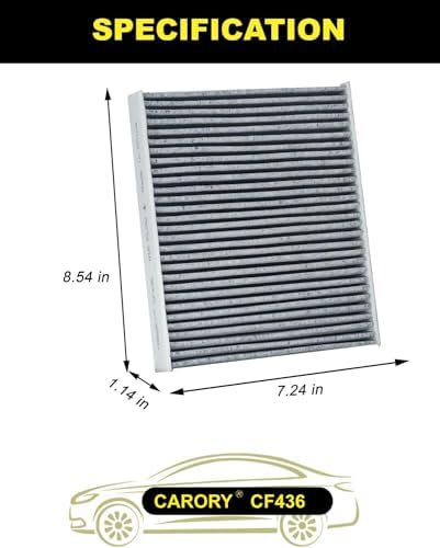 Cabin Air Filter w/Activated Carbon for Subaru Outback (2020-2025), Crosstrek (2018-2023), Ascent (2019-2025), Legacy (2020-2025), Impreza (2017-2023), OE# 72880-FL500, CF12436, CF436 - Image 2