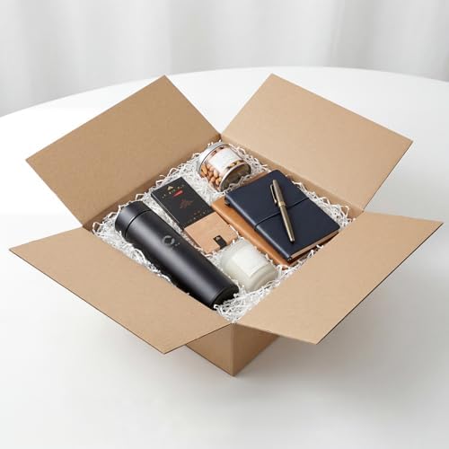 Hoikwo 12x12x4 Large Thin Brown Shipping Boxes Set of 15 - Image 6