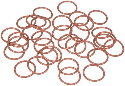 50pcs Fluorine Rubber O-Rings 25x21x2mm Metric FKM Sealing Gasket by Unknown