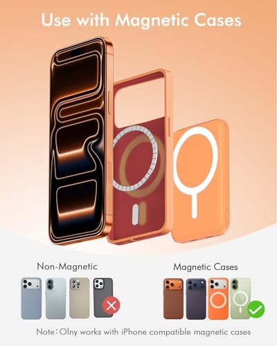 podoru for MagSafe Power Bank 5000mAh, Ultra-Slim Magnetic Portable Charger - Image 2