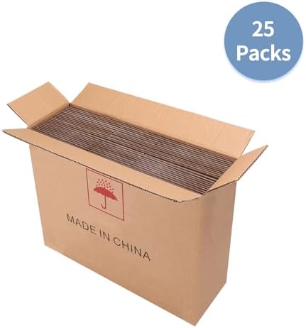 Hoikwo 8x5x5 Shipping Boxes Set of 25, White Corrugated Cardboard Box for Small Business for Packaging Mailing - Image 7