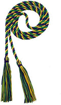 Tassel Depot Graduation Honor Cord - Purple/Kelly/Gold - Every School Color Available - Made In Usa by TasselDepot