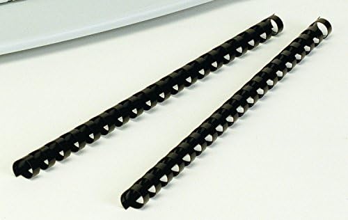 Fellowes Plastic Comb Binding Spines, 1.5 Inches, 340-Sheet Capacity, Black, 10 per Pack, Sold as 5 Pack, 50 Count Total (52066) - Image 2