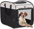 DONORO Dog Kennels and Crates for Medium Dogs, Portable Pop Up Indoor Pet Cage with Sturdy Wire Frame, Collapsible Travel Crate Soft Sided Cat Bag Escape Proof (Black, 24.0" L x 16.0" W x 19.0" H) by DONORO