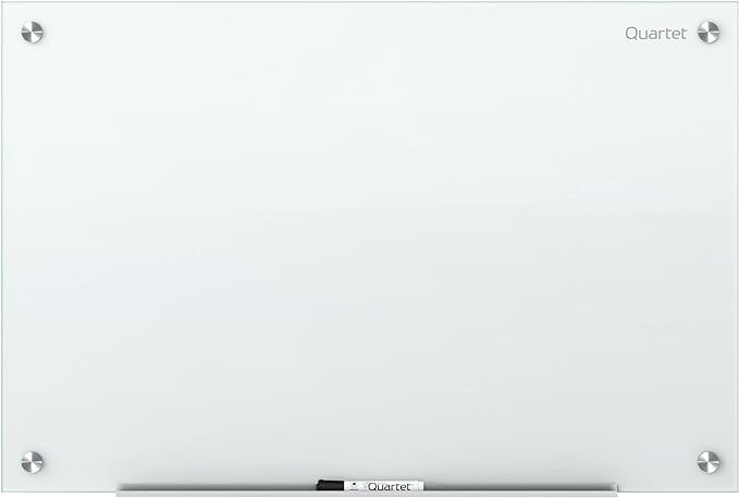 Quartet Dry Erase Board, Magnetic Whiteboard 72"W x 48"H, Glass Board by Quartet