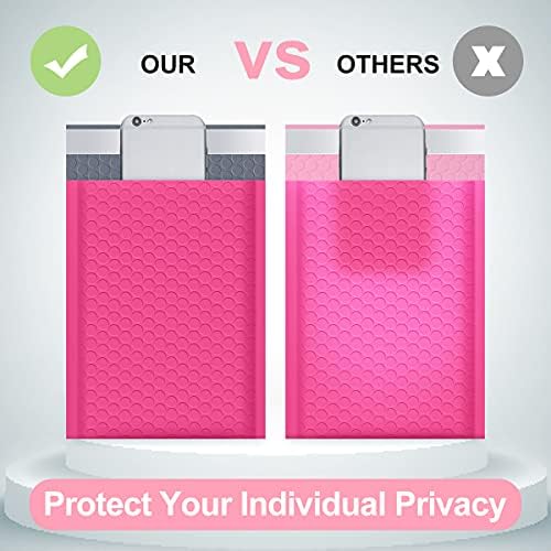 UCGOU Bubble Mailers 8.5x12" 25 Pack Usable Size 8.5x11" Hot Pink Padded #2 - Image 6