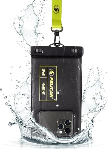 Pelican Marine Waterproof Phone Pouch (Regular) - Black/Hi-Vis Yellow by Unknown