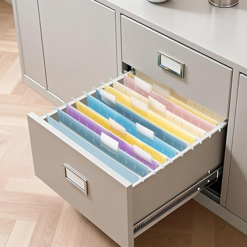 Zzrywuty Hanging File Folders Letter Size, 30-Pack Hanging File Folder with 1/5-Cut Tabs, Color File Folders Hanging Organizers for Filing Cabinet, Bulky Files & Medical Charts - Image 6