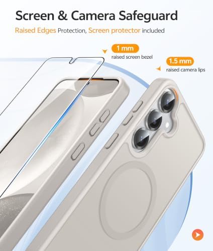 FNTCASE for Samsung Galaxy S25/S24 Case, Fit for Magsafe, Screen Protector - Image 4