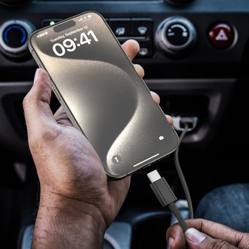 Car CarPlay Cable for iPhone 17/16/15, USB A to USB C for Carplay USBC Cord - Image 2