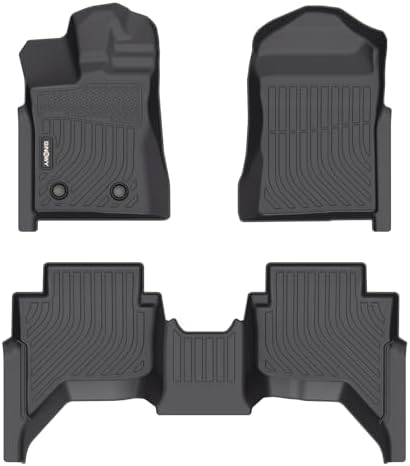 Floor Mats for Ford Ranger Supercrew 2024-2025 2026 by GINOWY
