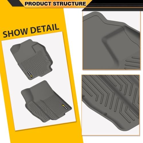 G-PLUS TPE Floor Mats Fit 1994-2001 Dodge Ram 1500/1994-2002 Ram 2500 3500 - Image 7