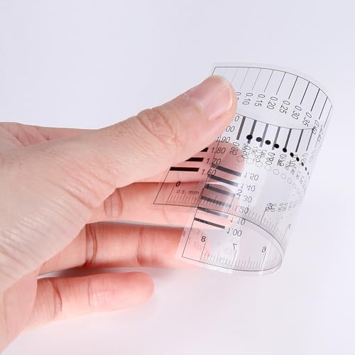 HARFINGTON 3pcs High Precision SEC Size Estimation Chart 0.16mm Film Ruler - Image 5