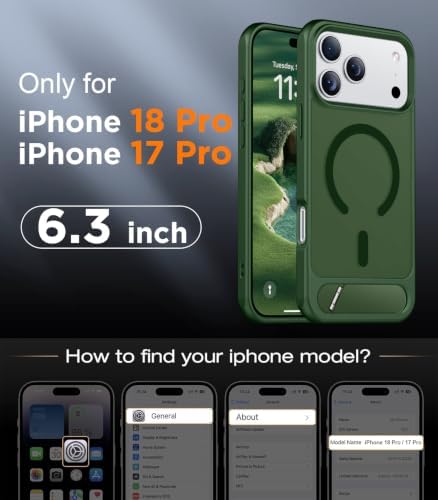 Temdan Magnetic for iPhone 18 Pro Case/iPhone 17 Pro Case Stand - Image 2