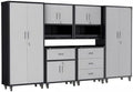 6-Piece Garage Storage Cabinets System Heavy Duty Workshop Set by FLIXELIO