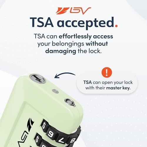 TSA Accepted Luggage Travel Lock, Set-Your-Own Combination Lock for School Gym Locker, Luggage Suitcase Baggage Locks, Filing Cabinets, Toolbox, Case (Mint Green, 2 Pack) - Image 4
