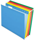 Pendaflex Reinforced Hanging File Folders, Letter Size, Assorted, 1/5 Cut, 25/BX (4152 1/5 ASST) by TOPSProducts