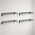 4 Pack 18" x 60" Black Epoxy Wire Wall Shelf, NSF Heavy Duty Commercial Wall Mounted Storage Rack, Industrial Shelving for Garage, Warehouse by Zedfire