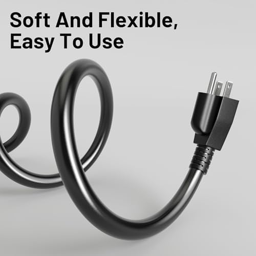 Vockjour 16/3 Black Indoor Outdoor Extension Cord 10 Ft 2 Pack Waterproof - Image 5