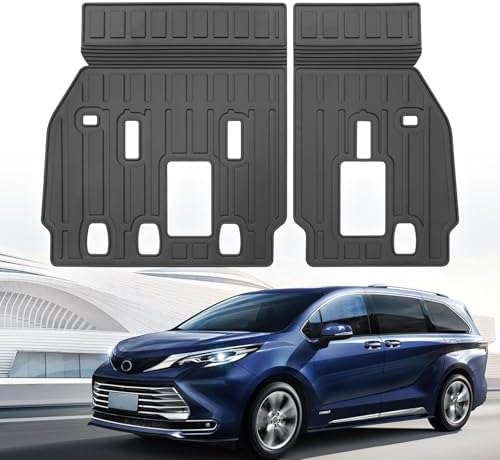 Custom for 2021-2026 Toyota Sienna Rear Seat Backrest Mats All Weather TPE Protection Mat Accessories (for 2021-2026 Toyota Sienna Backrest Mats) by Yonugli