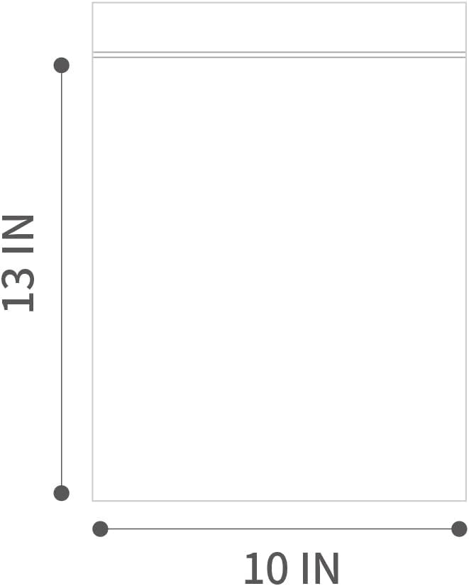 10" X 13" 2 Mil Clear Reclosable Zip Plastic Poly Bags - Image 2