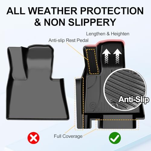 Floor Mats 7 PCS for BMW X7 2019-2026 2027 (ONLY for 2nd Row Bench Seats) - Image 2