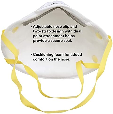 3M Particulate Disposable Respirator 8210, N95, Pack of 20, NIOSH APPROVED - Image 4