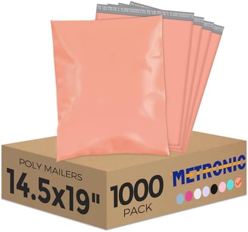 Metronic Poly Mailers 14.5x19 1000PC Large Shipping Bags for Small Business by METRONIC