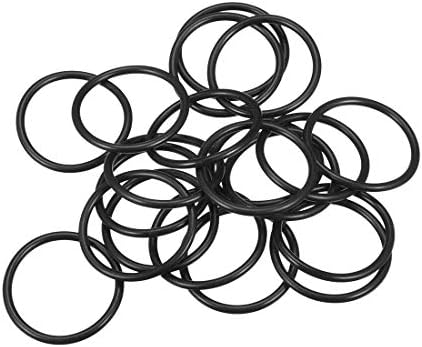 uxcell Nitrile Rubber O-Rings 48mm OD 41mm ID 3.5mm Width, Metric Nitrile Rubber Sealing Gasket, Pack of 20 by uxcell