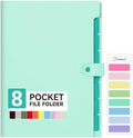 Forvencer Expanding File Folder 8 Pocket, Accordion File Organizer, Letter by Forvencer