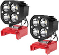 2 Packs Azocek LED Work Light Compatible with Mil-wau-kee 18V Battery by Azocek