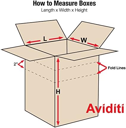 Box USA MD241812 Multi-Depth Corrugated Cardboard Box 24" L x 18" W x 12" H, Kraft, for Shipping, Packing and Moving (Pack of 10) - Image 2