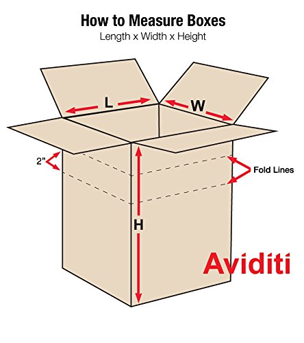 Aviditi Shipping Boxes Multi-Depth 12"L x 9"W x 6"H, Moving and Storage - Image 2