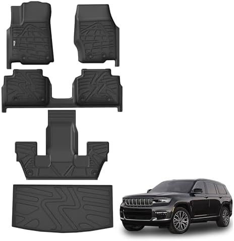 KARPAL Floor Mats for 2021-2025 2026 Jeep Grand Cherokee L (6 Seats) by KARPAL
