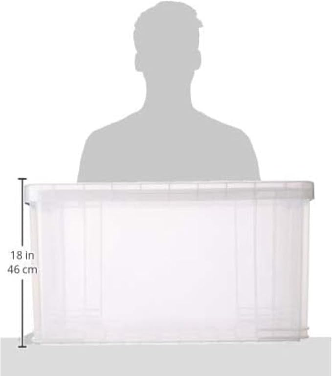 Really Useful Box 84 Liter Plastic Stackable Storage Container - Image 4