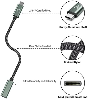 Faracent USB C Extension Cable (20Gbps/240W/3.3FT) 4K@60Hz - Image 2