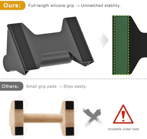 Kipika Push Up Bars, Pushup Stands, Anti-Slip Soft Plastic Push Up Handles, Bottom Anti-Slip Pad, Strength Training Equipment, Perfect for Floor Workout Exercise - Image 2