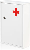 Steel Wall-Mount Lockable Medical Cabinet, 2-Tier Medical Box by Ydocabinit