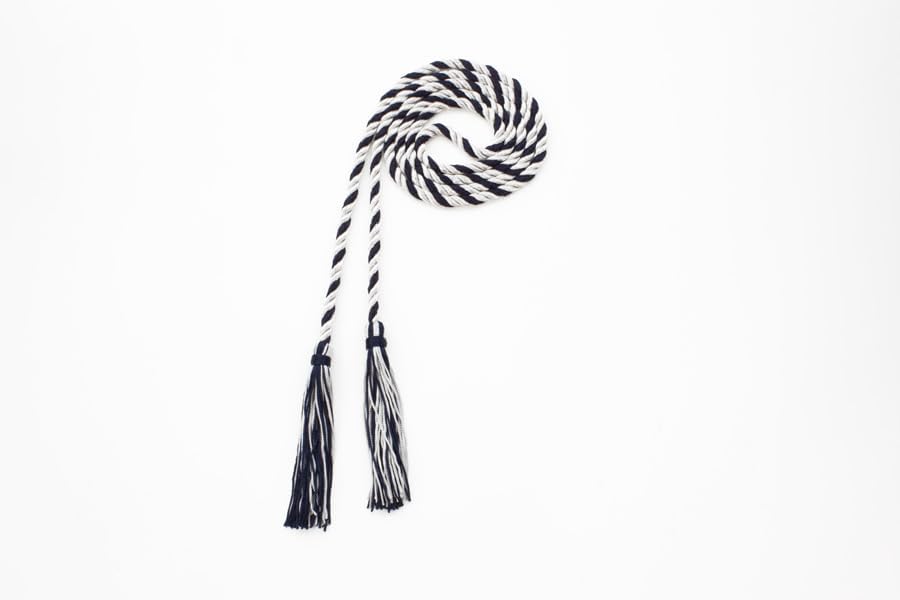 Tassel Depot Graduation Honor Cord - Gray/Navy - Every School Color Available - Made In Usa by TasselDepot
