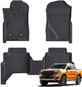 AUXKO All Weather Floor Mats for Ford Ranger Supercrew 2026 2025 2024 by AUXKO