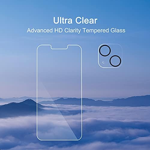 Ailun Screen Protector + Camera Lens Protector for iPhone 13, 2+2 Pack - Image 4