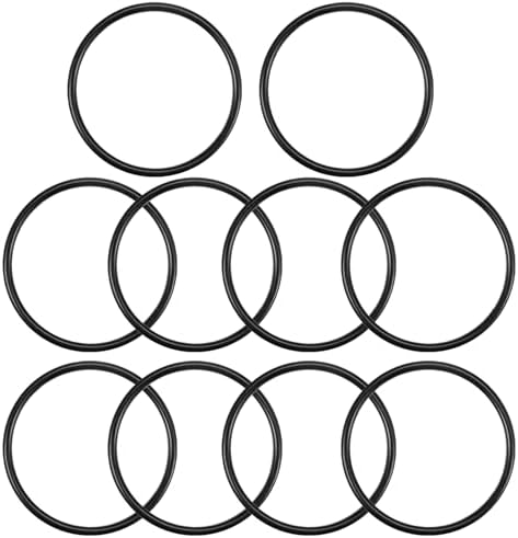 Nitrile Rubber O-Rings 55.8mm OD 48.7mm ID 3.55mm Width, Metric Sealing Gasket for Plumbing, Gas, Automotive and Faucet Repair, Pack of 10 by HUANLING
