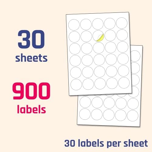 1.5 inch Round Labels Printable Circle Stickers - 8.5" x 11", 30 Sheets - Image 5