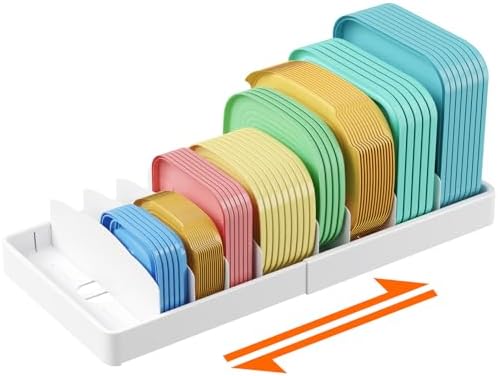 Lifewit Kitchen Cabinet Organizer for Food Contanier Lid with 9 Sections by Lifewit