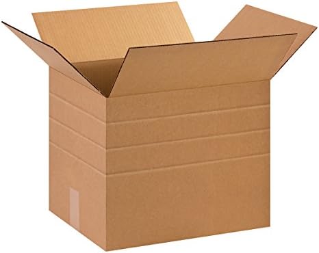 Box USA Mult-Depth Shipping Boxes 15"L x 12"W x 12"H 25-Pack - Corrugated Cardboard Box for Moving, Mailing, Packing, Packaging and Storage by BOXUSA