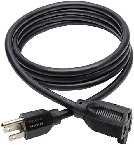 Eaton Tripp Lite 3-Prong 6ft Power Cord Extension Cable | Heavy-Duty 15A, 14AWG, 125V, NEMA 5-15P to NEMA 5-15R, Male-to-Female, Lifetime Manufacturer's Warranty (P024-006) by TrippLite