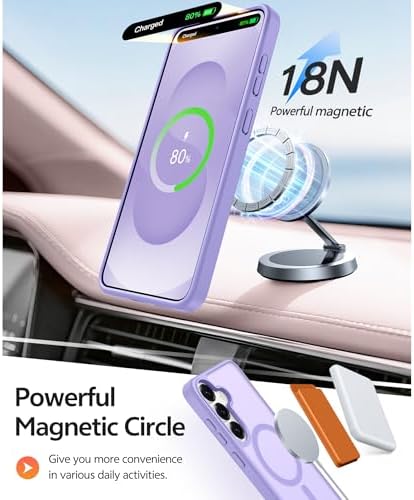 FNTCASE for Samsung Galaxy S25/S24 Plus Case, Fit Magsafe, Screen Protector - Image 3