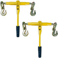 2 Pack 5/16"-3/8"Ratchet Chain Binders,9200 LBS Working Tie Downs, for Grade 80 Transport Chain Load,Labor-Saving Anti-Skid Handle,Heavy Duty Ratchet Binders for Truck, Tie Down, Hauling, Towing by Unknown
