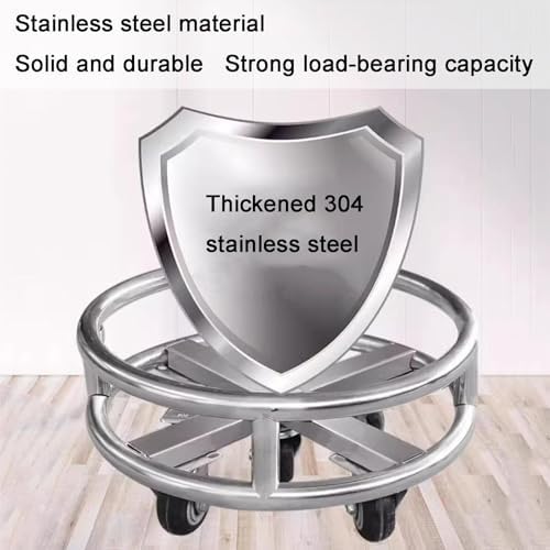 Heavy Duty Stainless Steel Utility Cart with Wheels for Easy Transport, Ideal for Commercial and Home Use, Durable and Versatile - Image 5